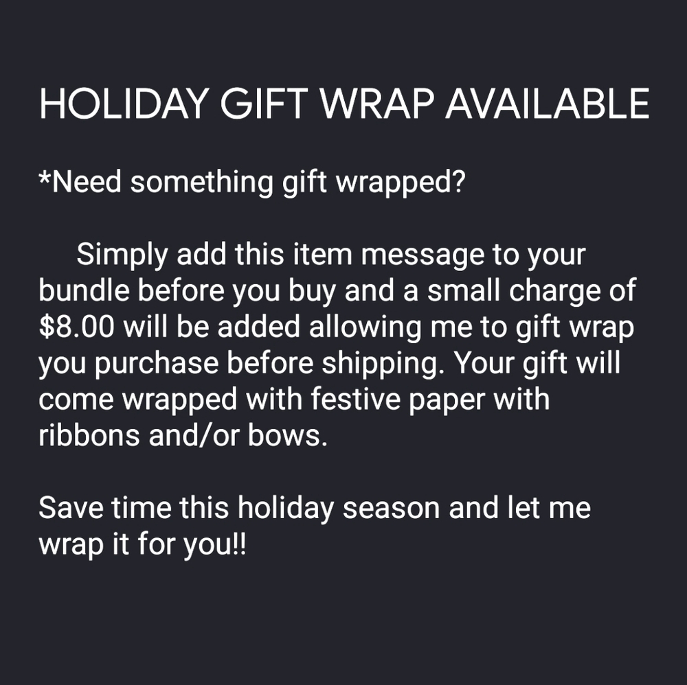 Gift wrap options available